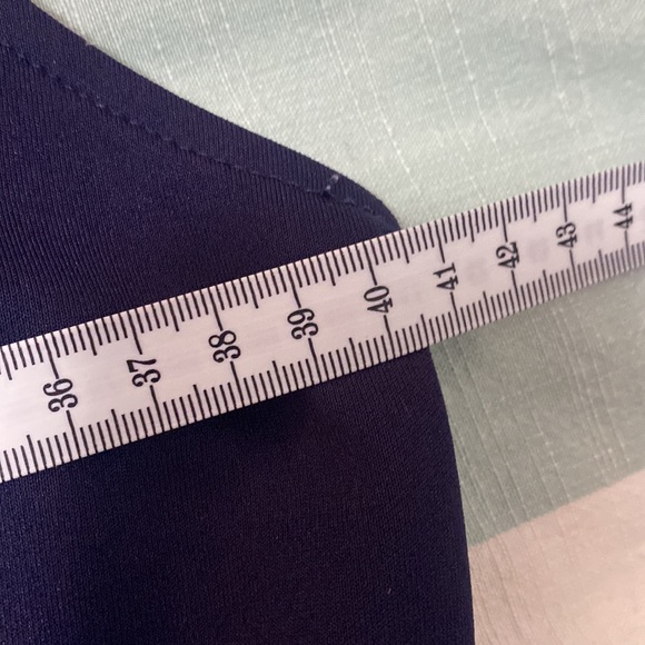 Dotti - Dark Blue Peplum Top - Size Medium - Picture 6 of 9